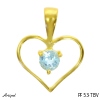Pendant PF53-TBV with real Blue topaz