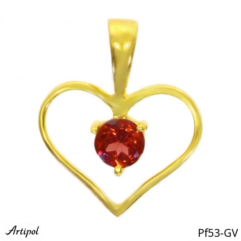 Pendant PF53-GV with real Garnet