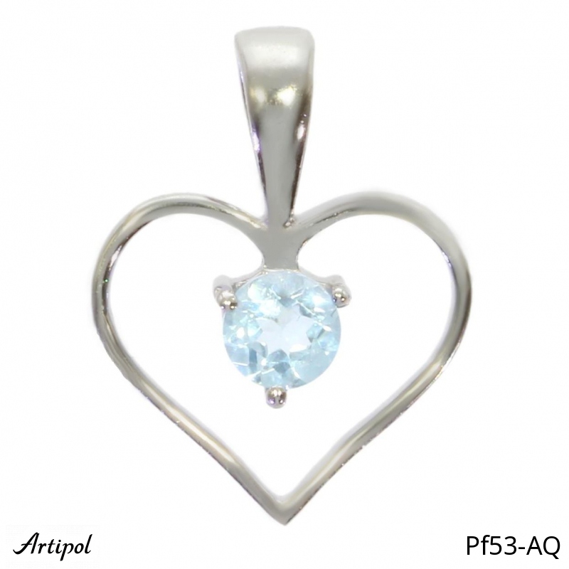 Pendant PF53-AQ with real Aquamarine