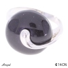 Ring 4214-ON with real Black onyx