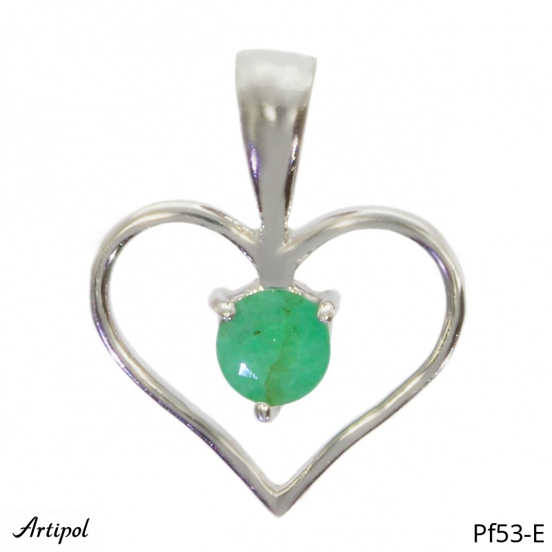 Pendant PF53-E with real Emerald