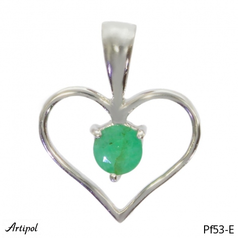 Pendant PF53-E with real Emerald