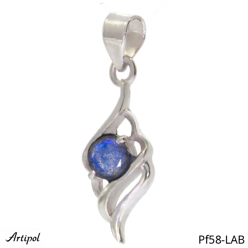 Pendentif PF58-LAB en Labradorite véritable