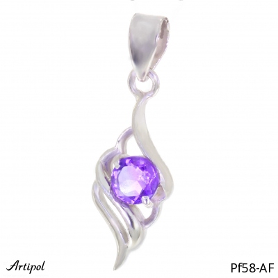 Pendant PF58-AF with real Amethyst faceted