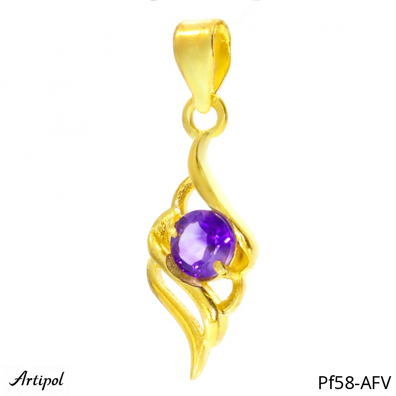 Pendant PF58-AFV with real Amethyst