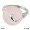 Ring 4214-QR with real Rose Quartz