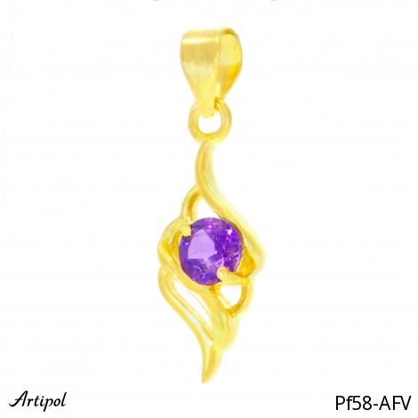 Pendentif PF58-AFV en Améthyste véritable
