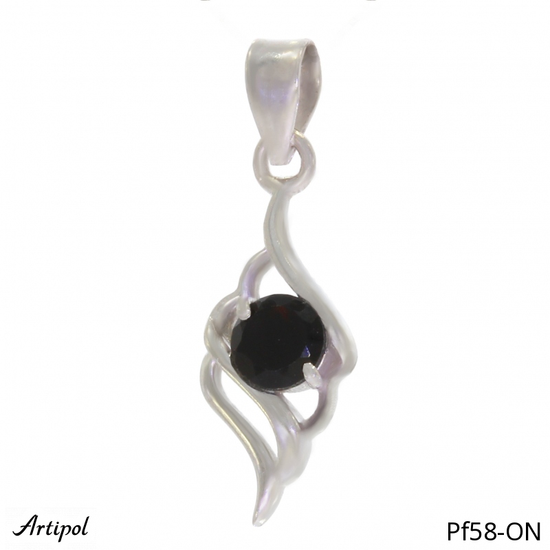 Pendentif PF58-ON en Onyx noir véritable