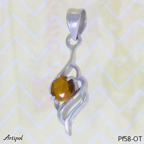 Pendentif PF58-OT en Oeil de tigre véritable