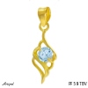 Pendant PF58-TBV with real Blue topaz