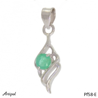 Pendant PF58-E with real Emerald
