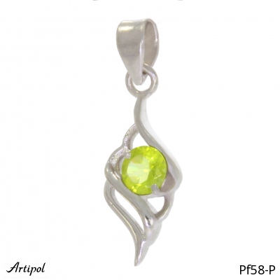 Pendant PF58-P with real Peridot