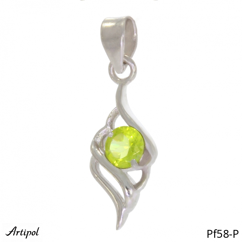 Pendant PF58-P with real Peridot