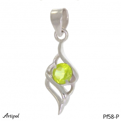 Pendant PF58-P with real Peridot