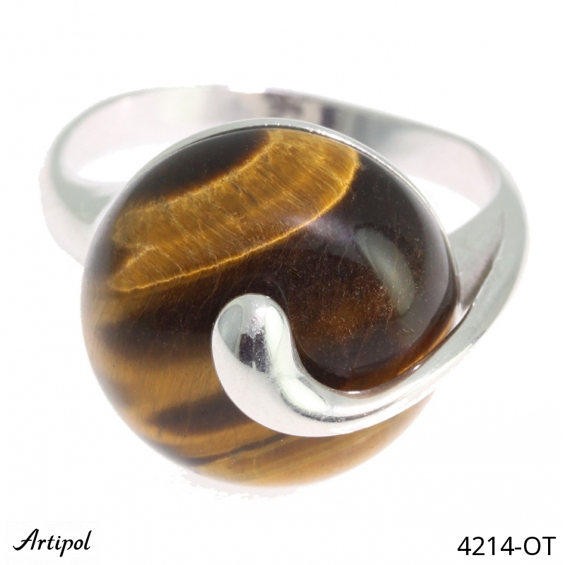 Ring 4214-OT with real Tiger Eye