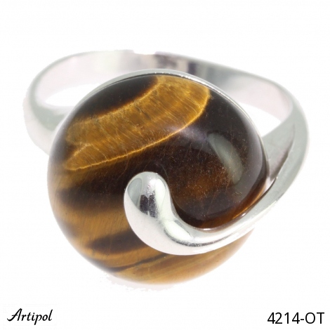 Ring 4214-OT with real Tiger's eye