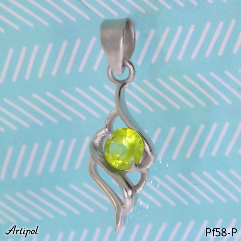 Pendant PF58-P with real Peridot