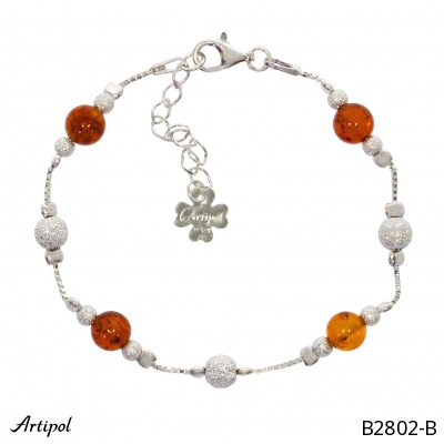 Bracelet B2802-B with real Amber