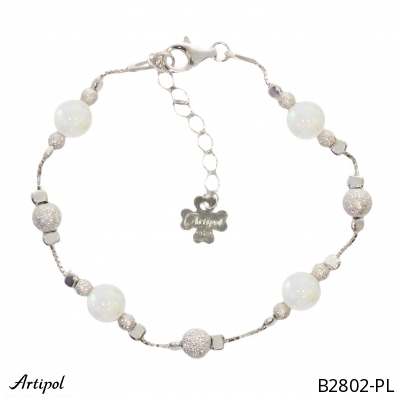 Bracelet B2802-PL en Pierre de lune véritable