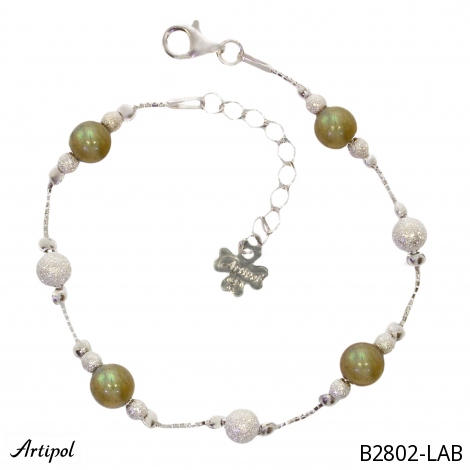 Armreif B2802-LAB mit echter Labradorit