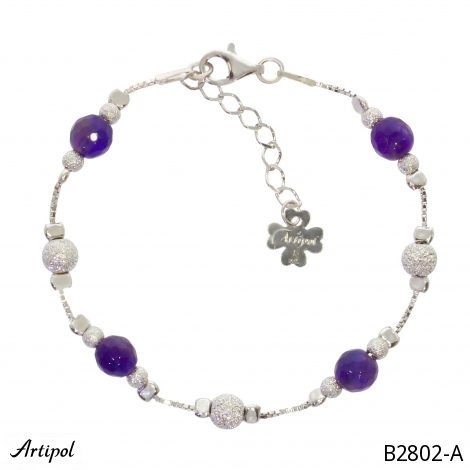 Bracelet B2802-A with real Amethyst
