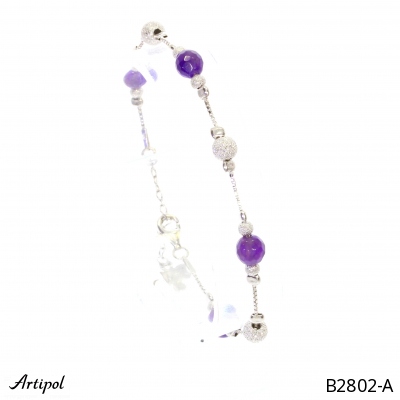 Bracelet B2802-A with real Amethyst