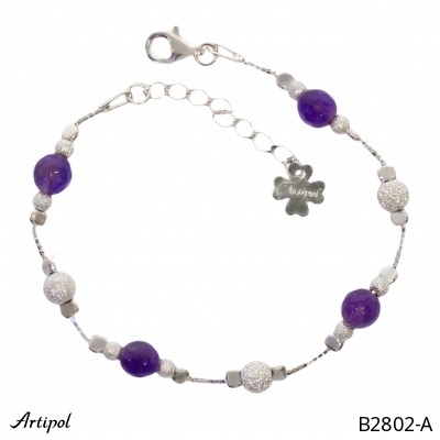 Bracelet B2802-A with real Amethyst