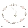 Bracelet B2802-QR with real Rose quartz