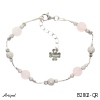 Bracelet B2802-QR with real Rose quartz