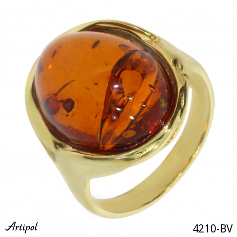 Ring 4210-BV with real Amber