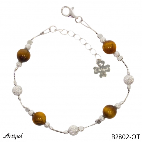 Bracelet B2802-OT en Oeil de tigre véritable