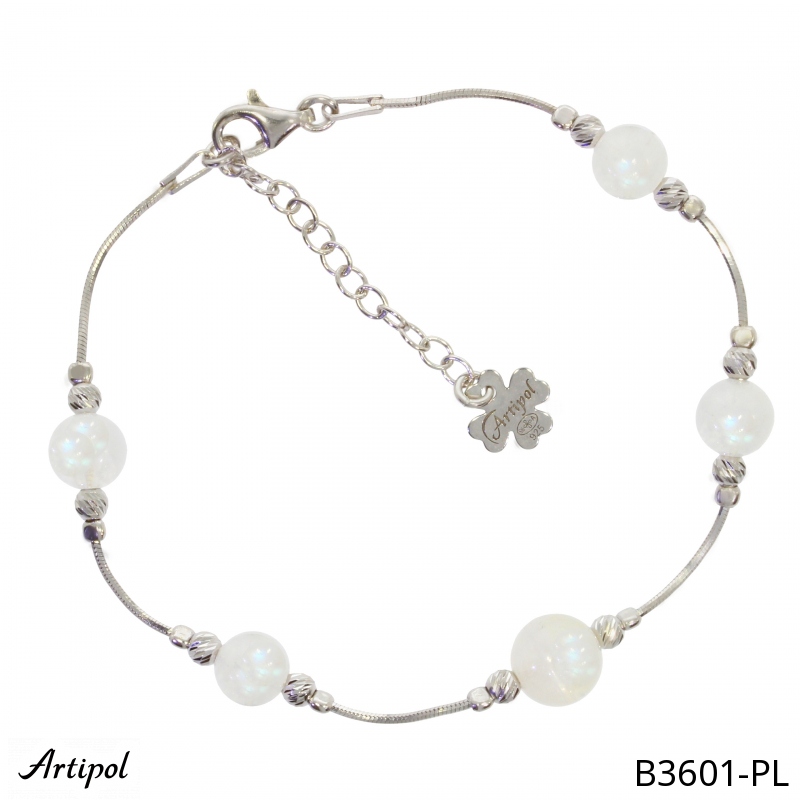 Bracelet B3601-PL en Pierre de lune véritable