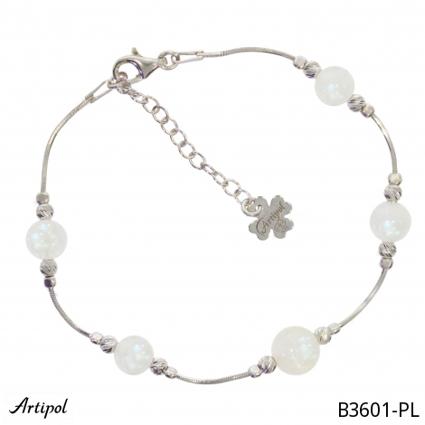 Armreif B3601-PL mit echter Mondstein