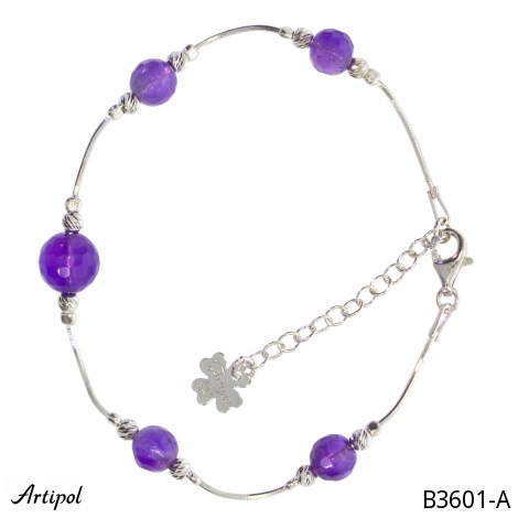 Bracelet B3601-A with real Amethyst