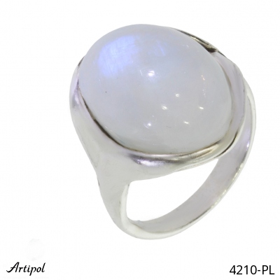 Ring 4210-PL with real Rainbow Moonstone