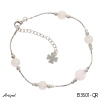 Bracelet B3601-QR with real Rose Quartz