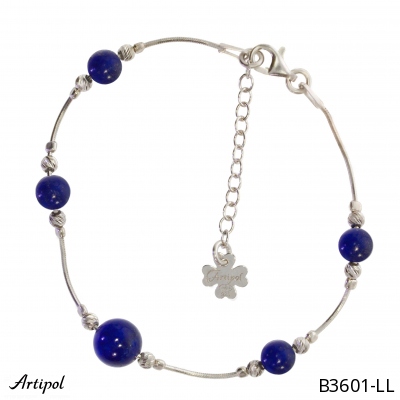 Armreif B3601-LL mit echter Lapis Lazuli