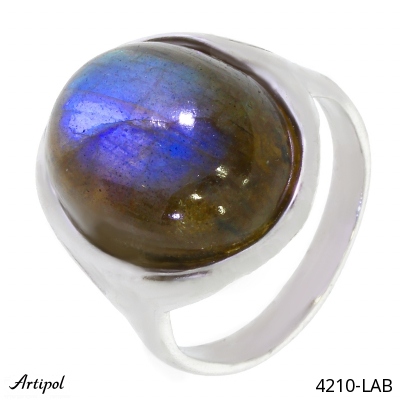 Ring 4210-LAB with real Labradorite