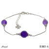 Armreif B3801-A mit echter Amethyst