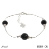 Armreif B3801-ON mit echter Schwarzem Onyx