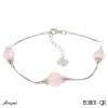 Bracelet B3801-QR with real Rose Quartz