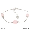 Bracelet B3801-QR with real Rose quartz