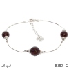 Bracelet B3801-G with real Garnet