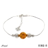 Bracelet B3802-B with real Amber