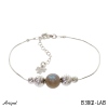 Bracelet B3802-LAB with real Labradorite