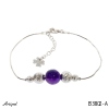 Armreif B3802-A mit echter Amethyst