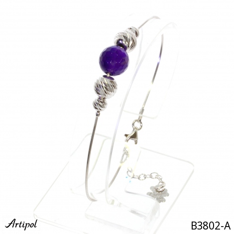 Bracelet B3802-A en Améthyste véritable