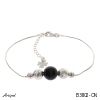 Bracelet B3802-ON en Onyx noir véritable