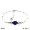 Armreif B3802-LL mit echter Lapis Lazuli