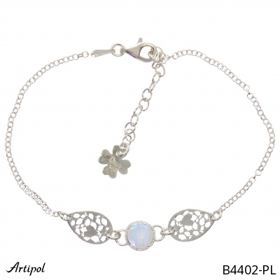 Bracelet B4402-PL en Pierre de lune véritable